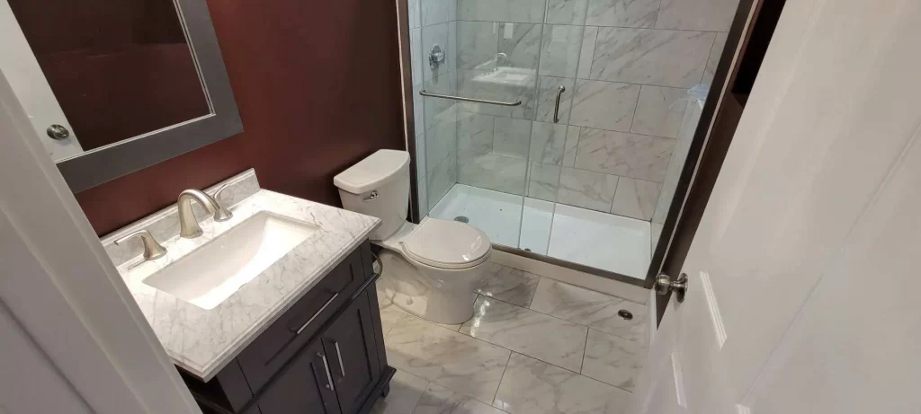 basement bathroom addition