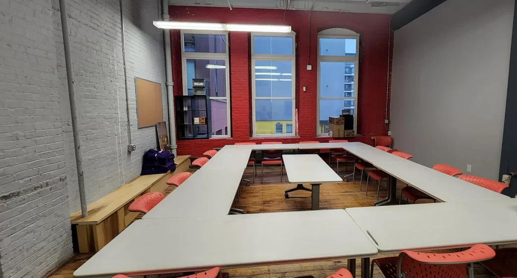 conference room in warehouse