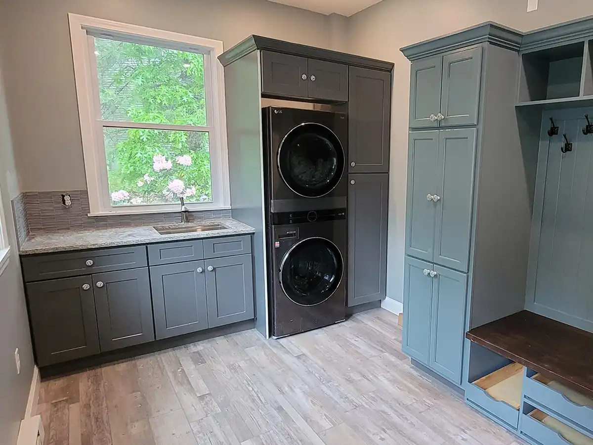 mudroom laundry room renovation