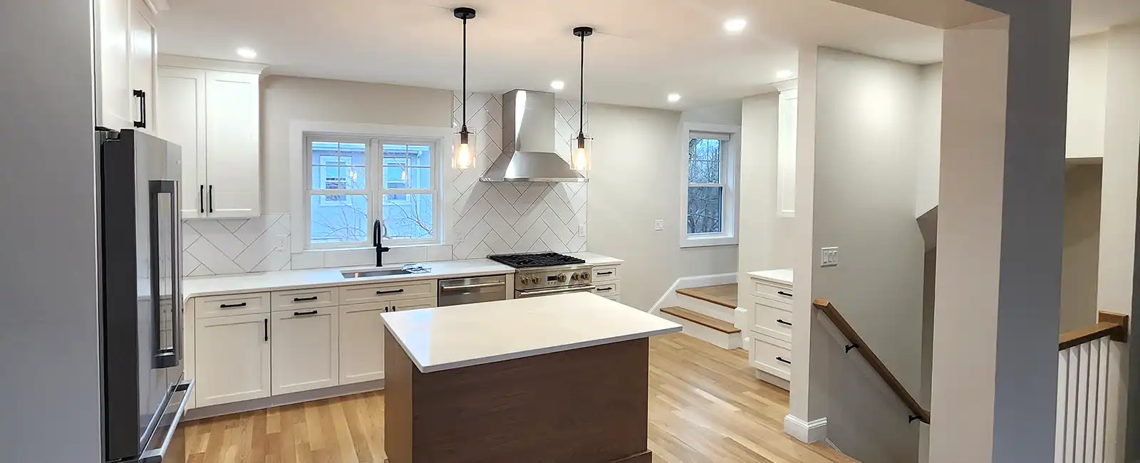 Kitchen Renovation with island counter top