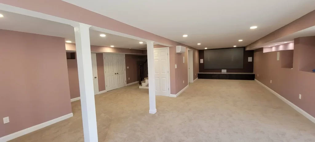 movieroom in basement