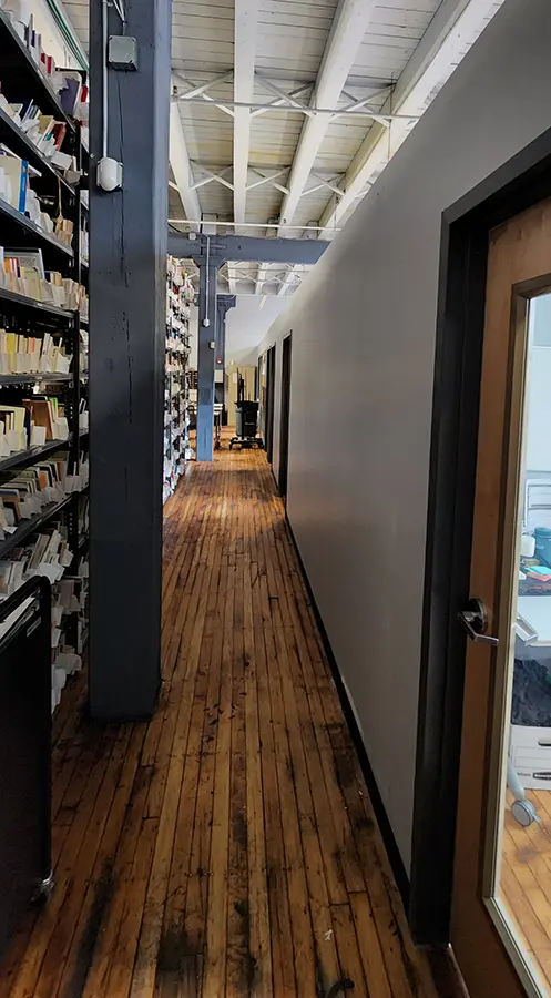 warehouse office hallway